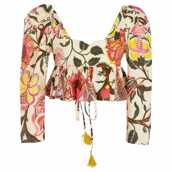 ALIX OF BOHEMIA Lila Canary Peplum Top